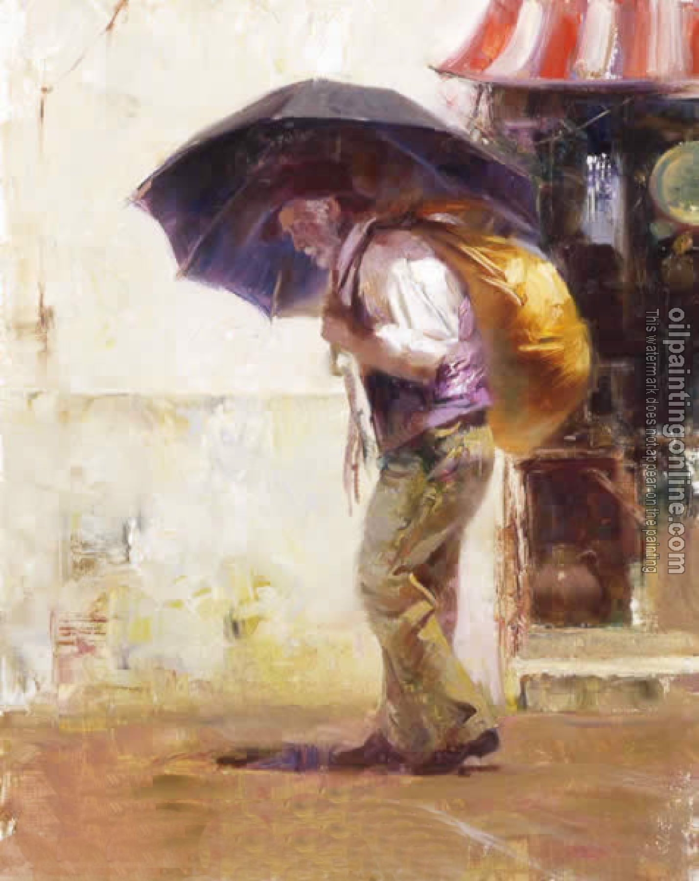 Pino Daeni - Impression oil painting.